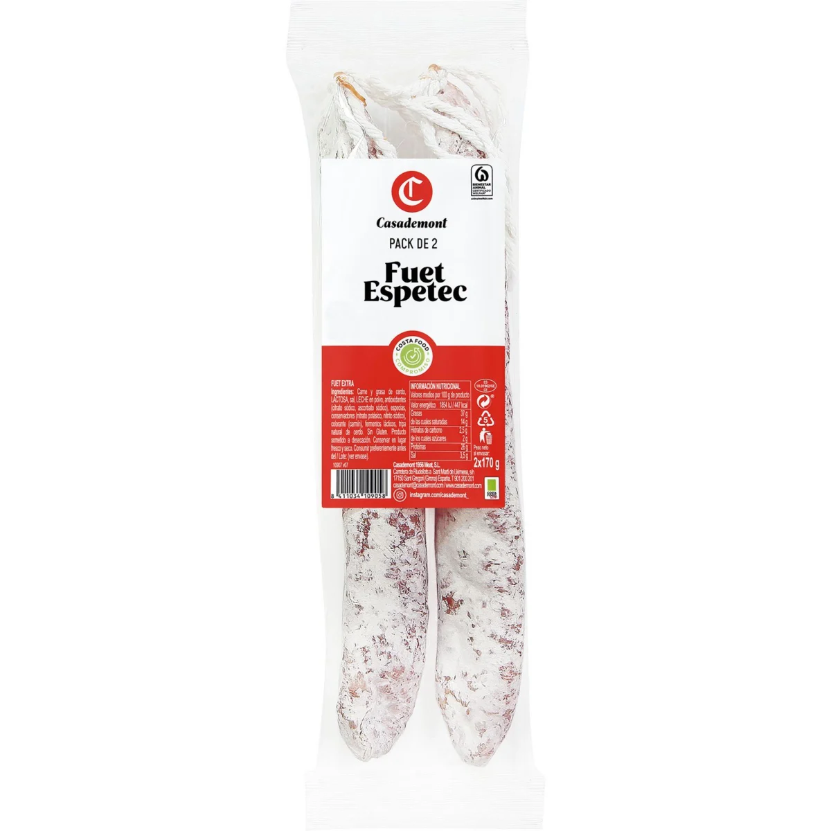 Fuet Espetec Pack de 2 Casademont