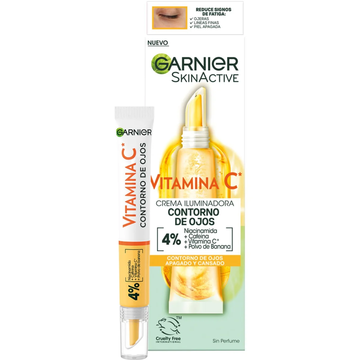 Aufhellende Augencreme mit Vitamin C Garnier