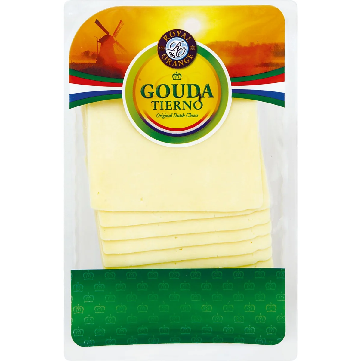 Junger Gouda Royal Orange in Scheiben