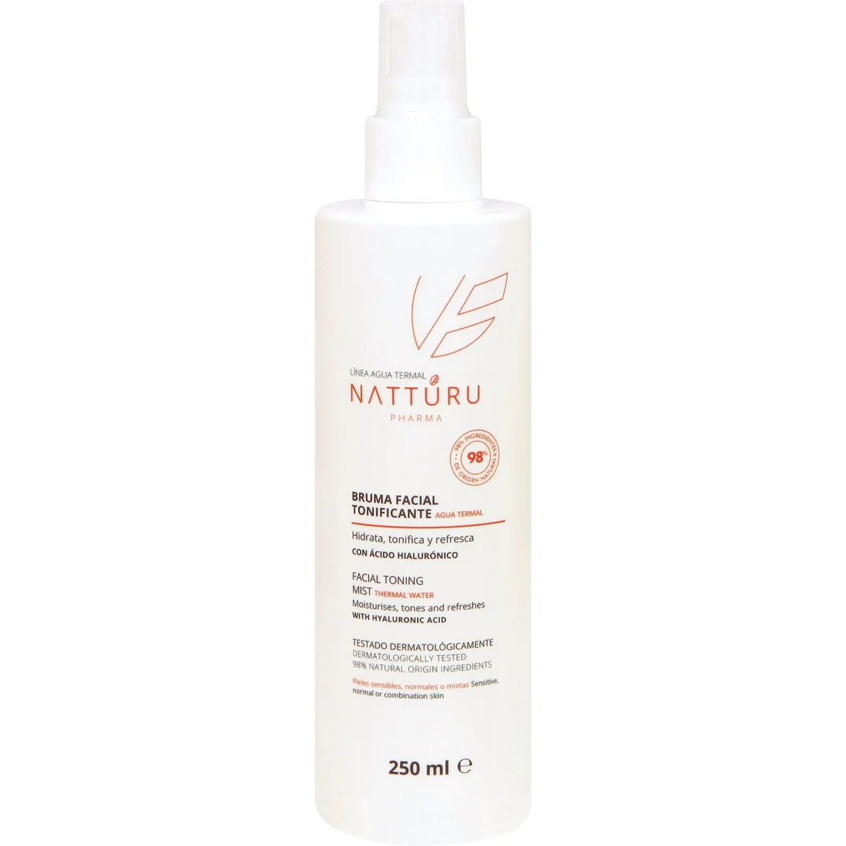 Facial toning mist from the thermal water line Natturu Phar