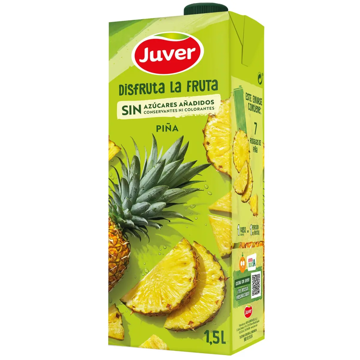 Nectar d’ananas sans sucres ajoutés, brique Juver