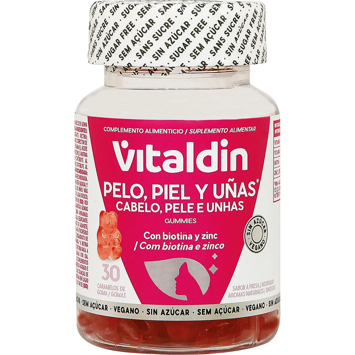 Gominoles sense sucre per als cabells, la pell i les ungles Vitaldin