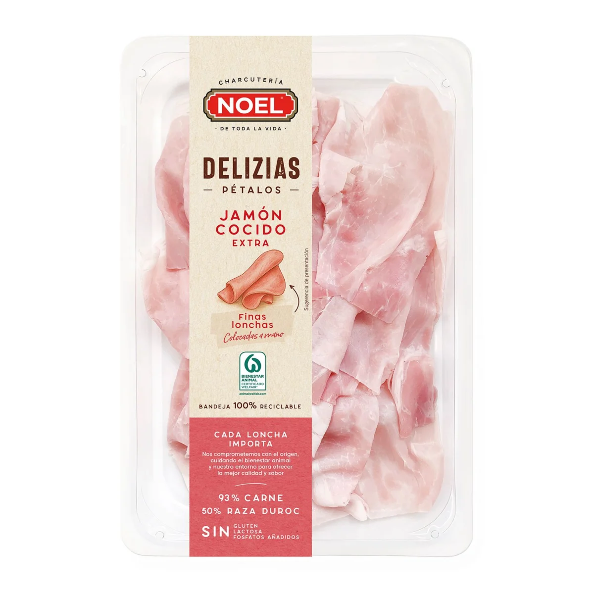 Pernil cuit Extra Delizias Pétalos Noel
