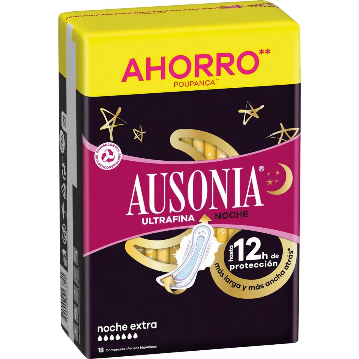 Compresa Noche Extra Alas Ausonia