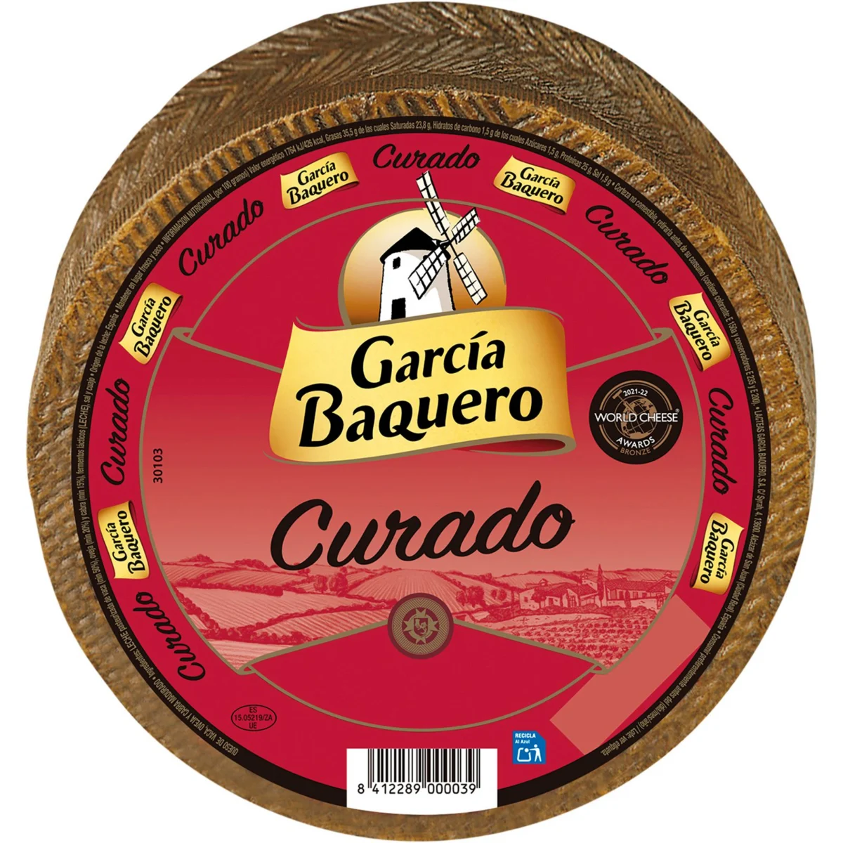 Mature cheese made from pasteurized mixed milk G.baquero