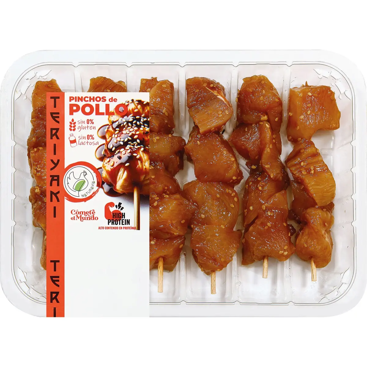 Broqueta de pit de pollastre teriyaki Naturavia