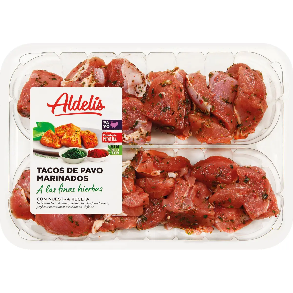Dés de dinde aux fines herbes Aldelis