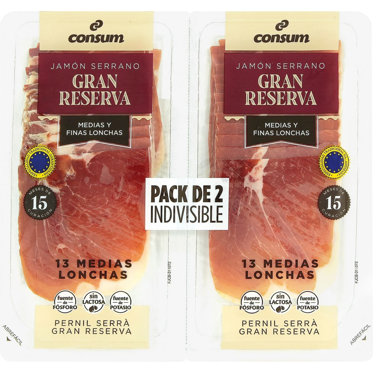 Gran Reserva Ham, Medium and Thin Slices Consum