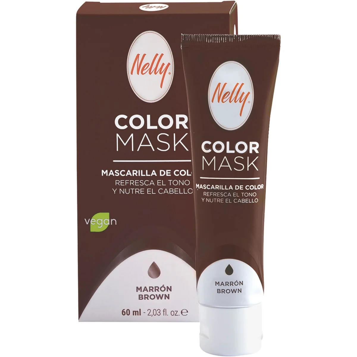 Mascarilla de Color Marrón Nelly