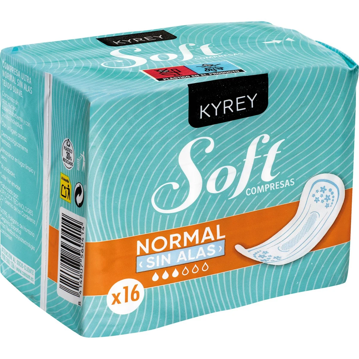 Compresa Normal S/alas Soft Kyrey