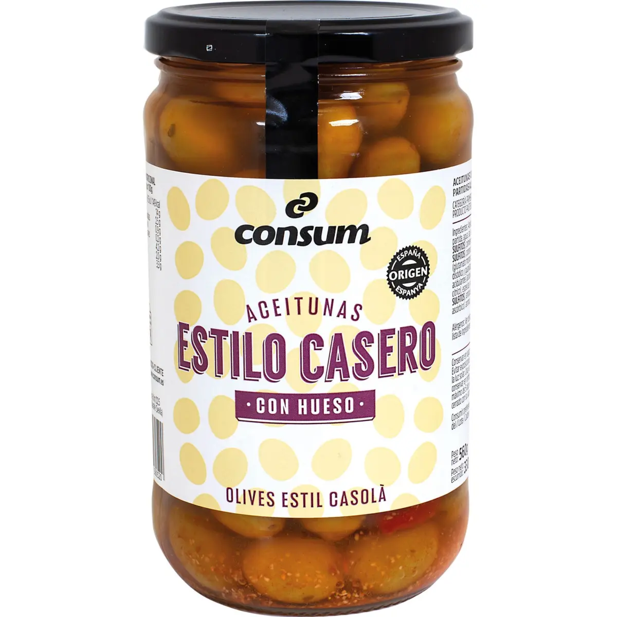 Olives à la maison avec noyau Consum