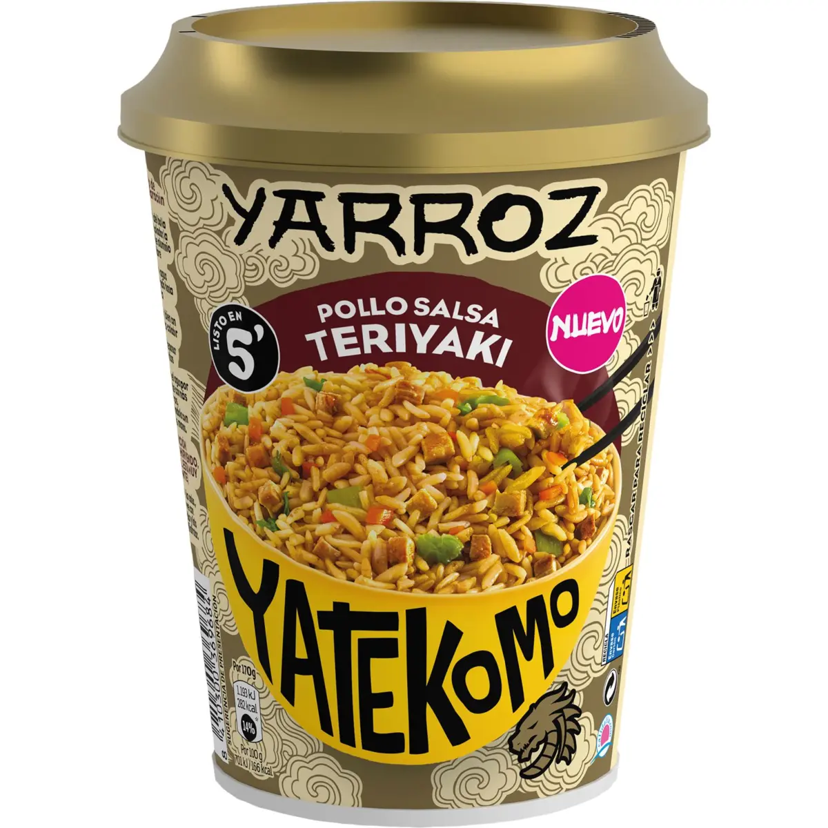 Arròs amb pollastre i salsa teriyaki Yatekomo