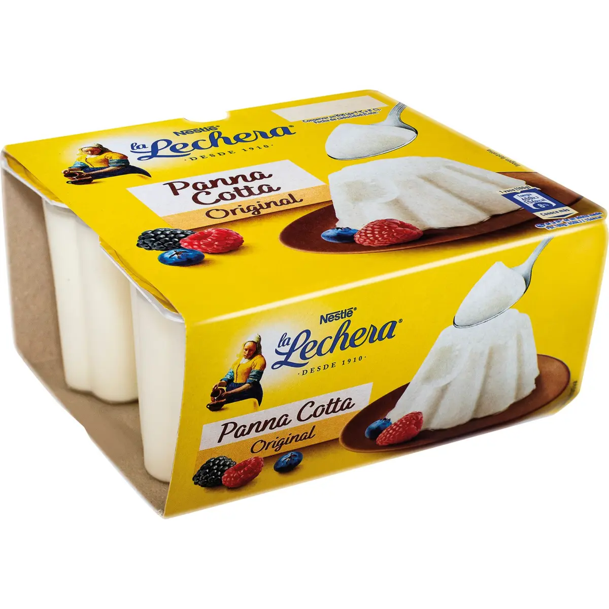 Panna cotta nature, lot de 4 La Lechera