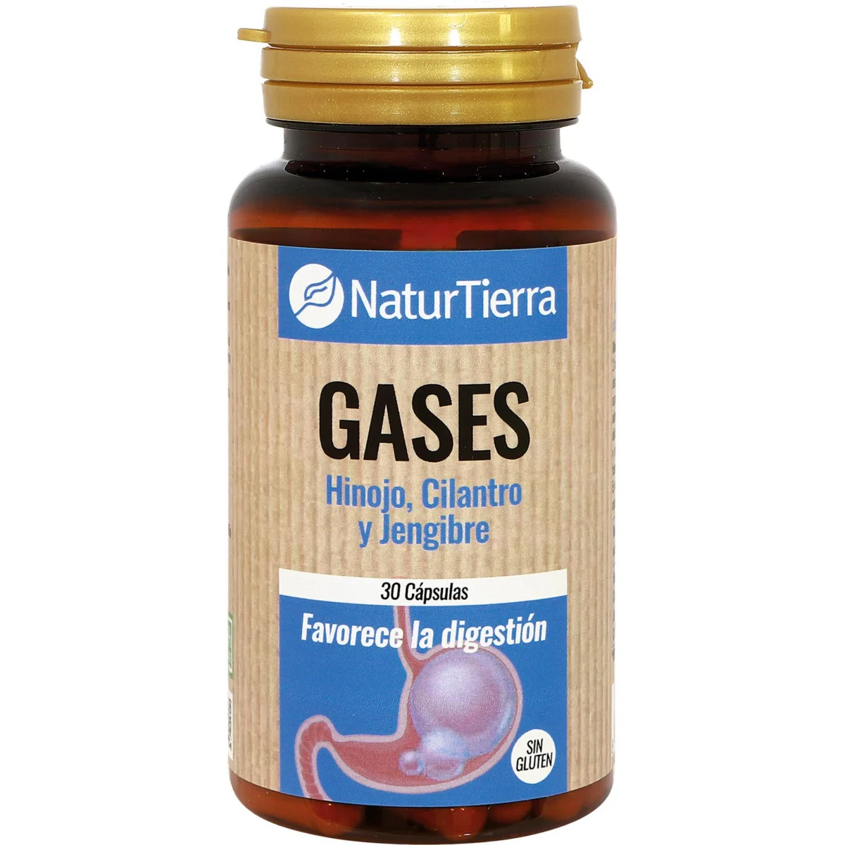 Càpsules per eliminar els gasos Naturtierra