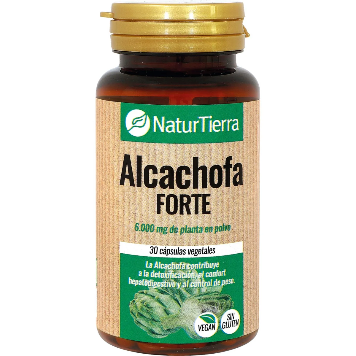 Artischocken-Forte-Kapseln für Verdauung und Detox Naturtierra