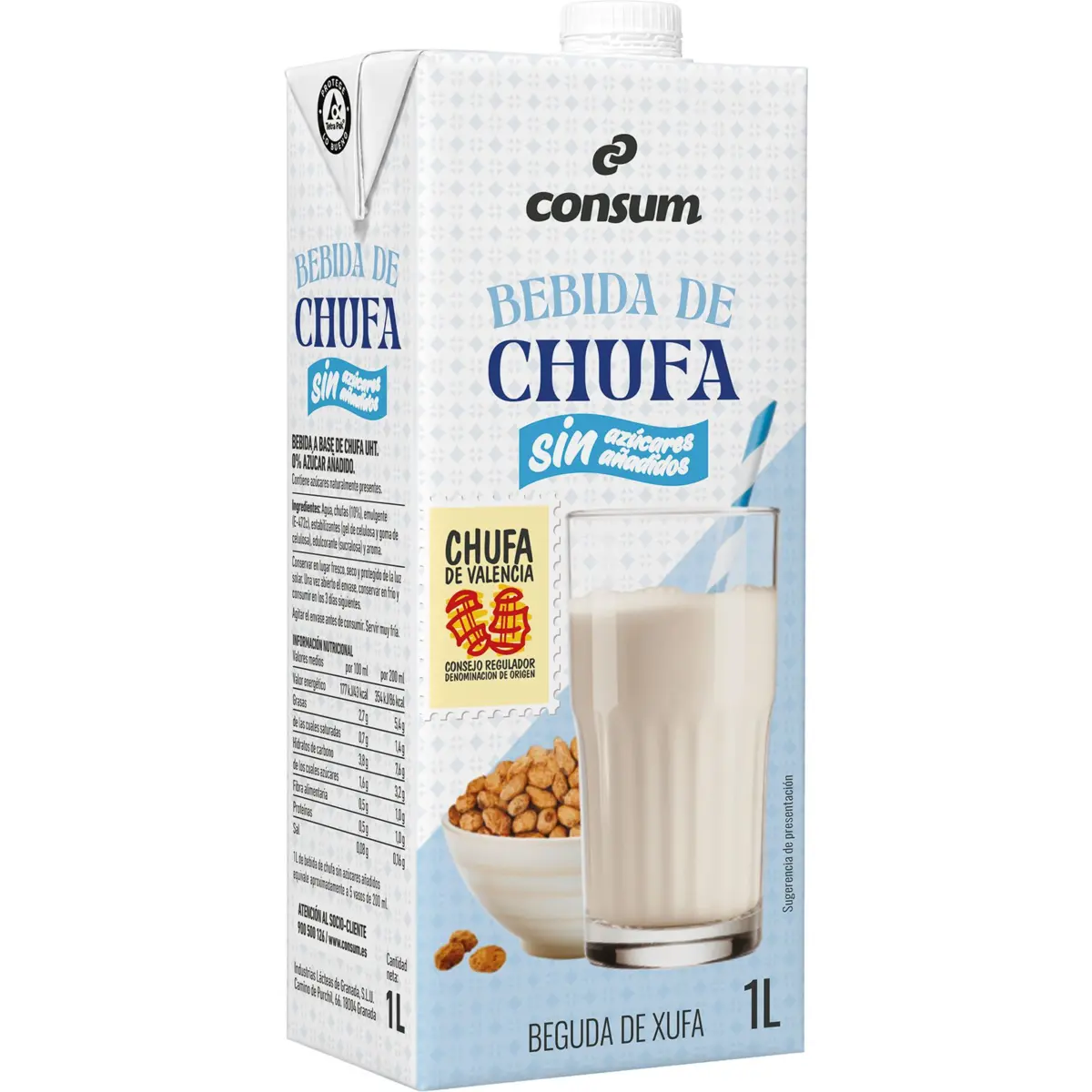 Chufa-Getränk ohne Zucker Consum
