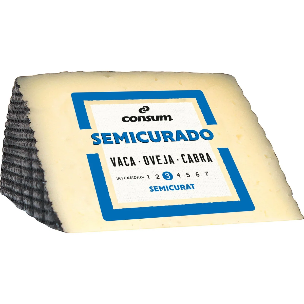 Formatge semicurat, tall Consum