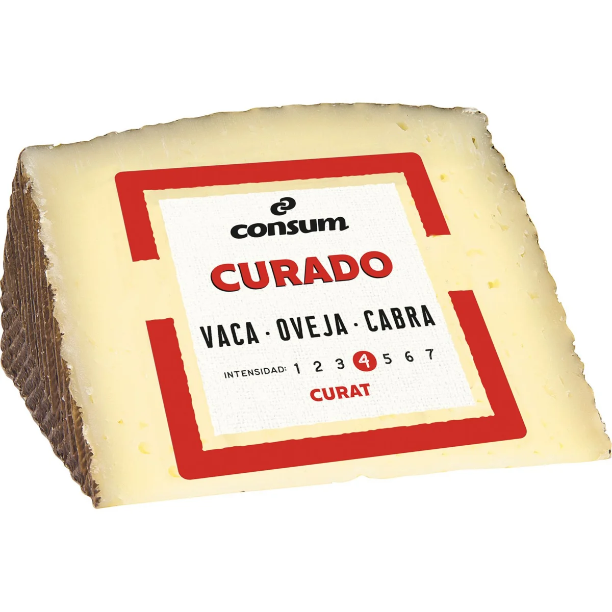 Formatge curat de barreja de llets, tall Consum