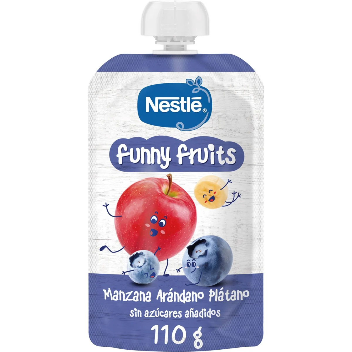 Pouch Funny Fruits Arándanos y Plátano Nestle