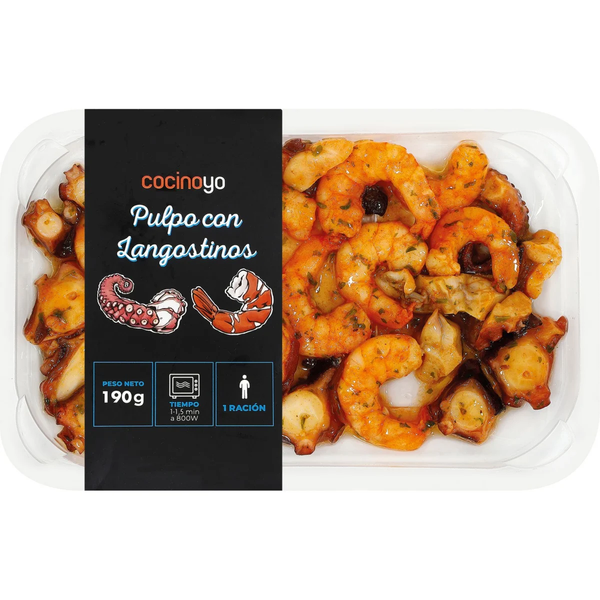 Octopus with langoustines