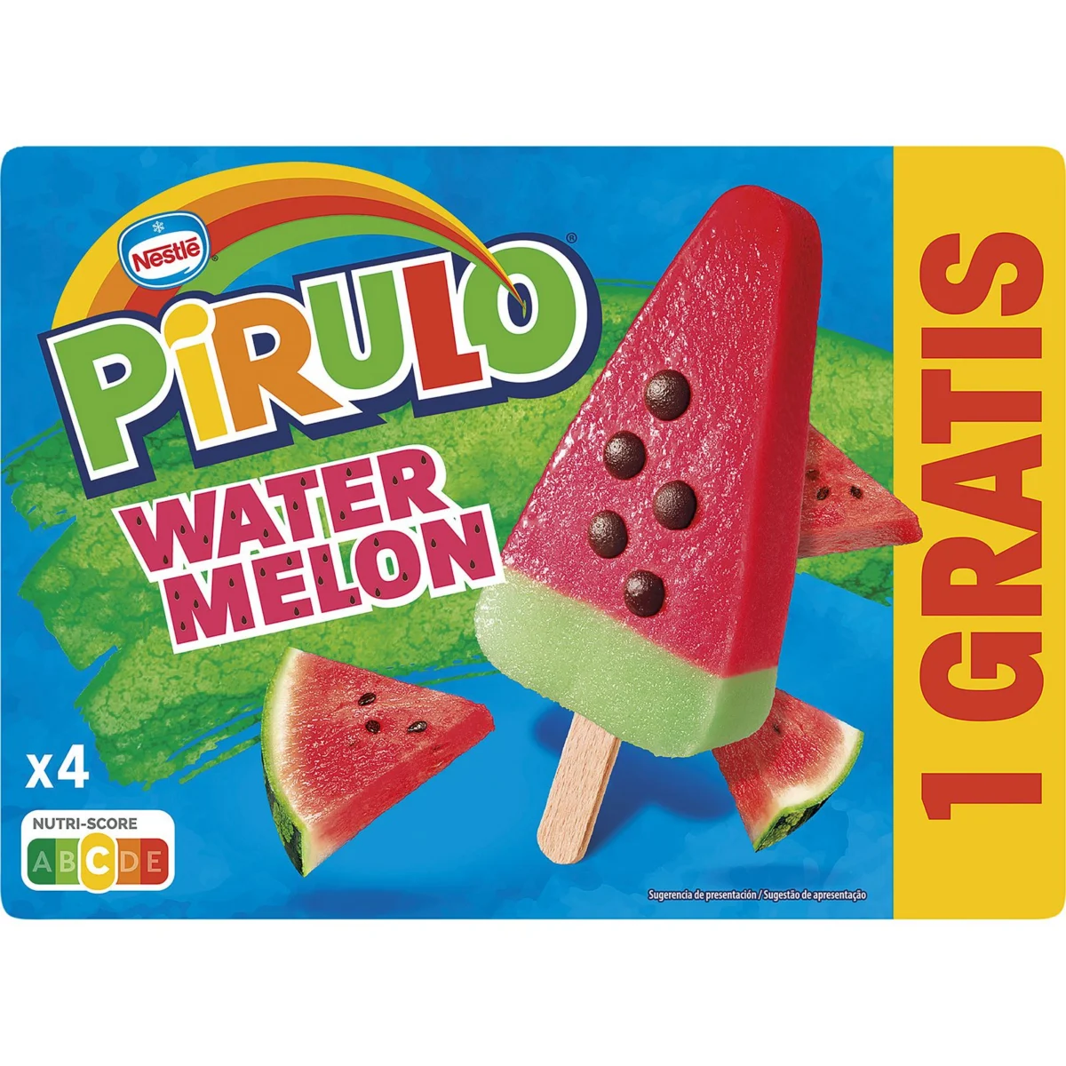 Pirulo Water Melon pack de 3+1 Nestle