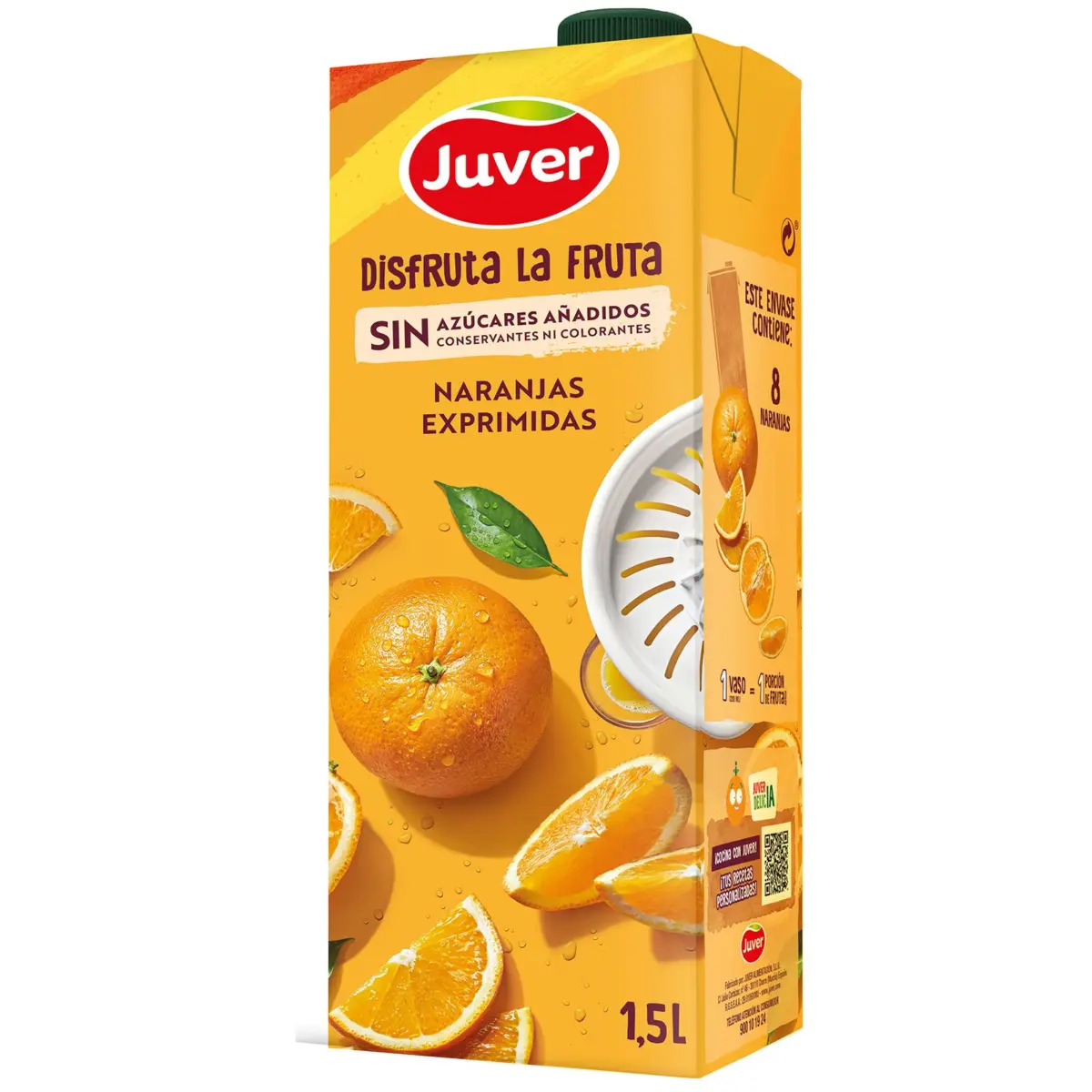 Néctar Naranja Exprimida Sin Azúcar Añadido Brik Juver