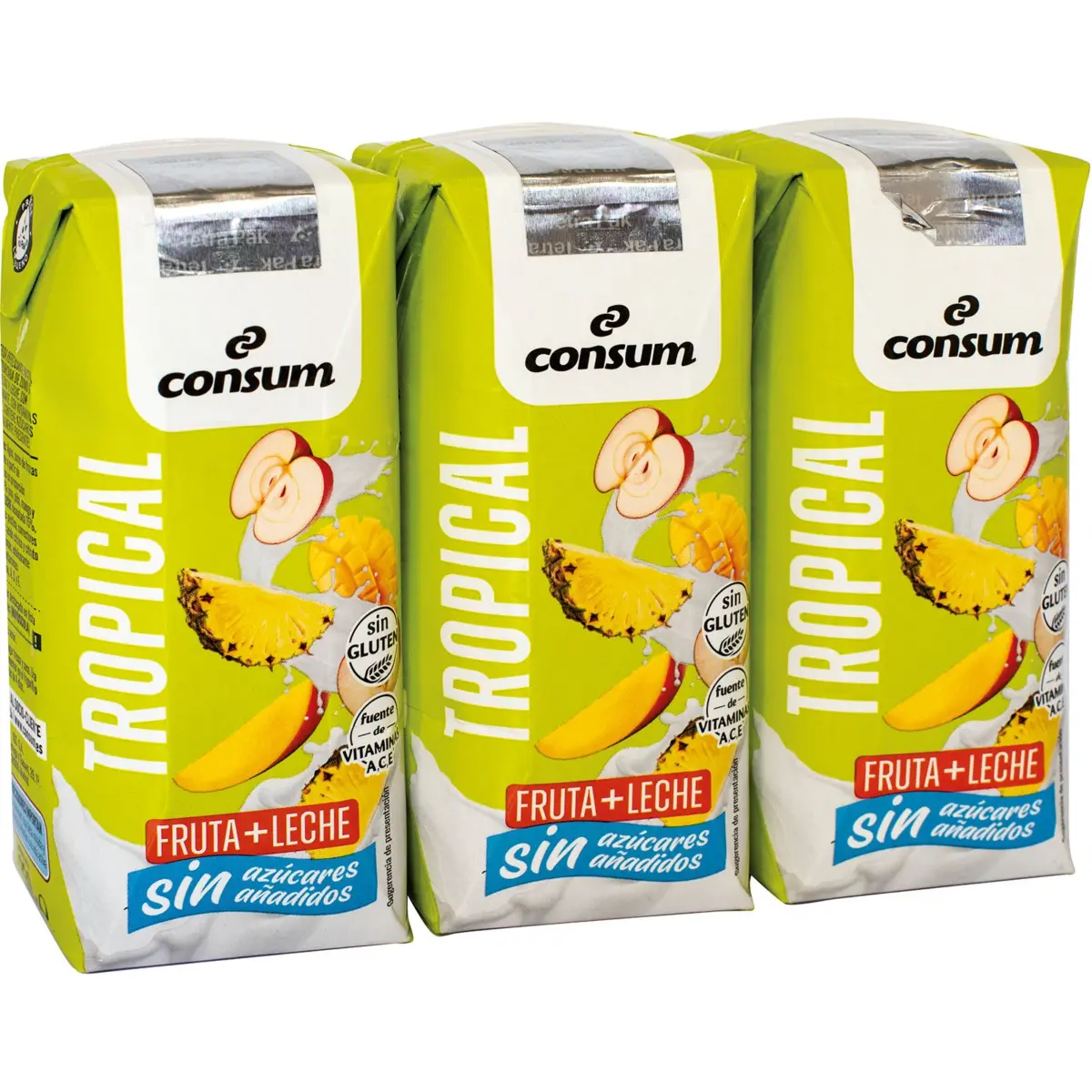 Fruta + Leche Tropical Sin Azúcares Añadidos Consum