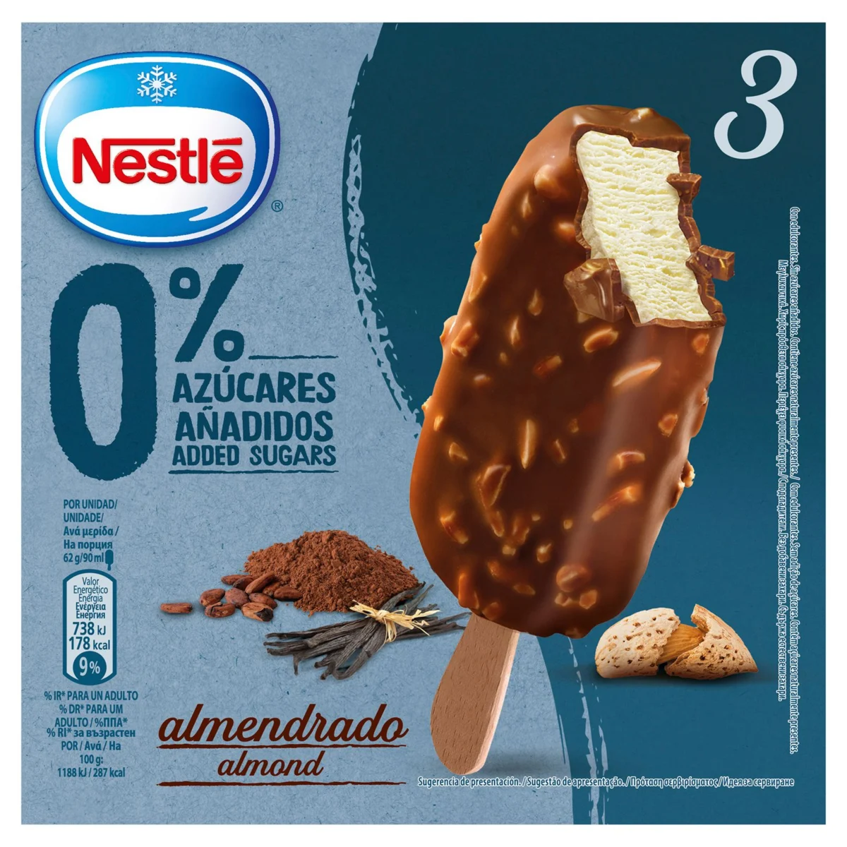 Mandel-Eispraline ohne Zucker, 3 Stück Nestle