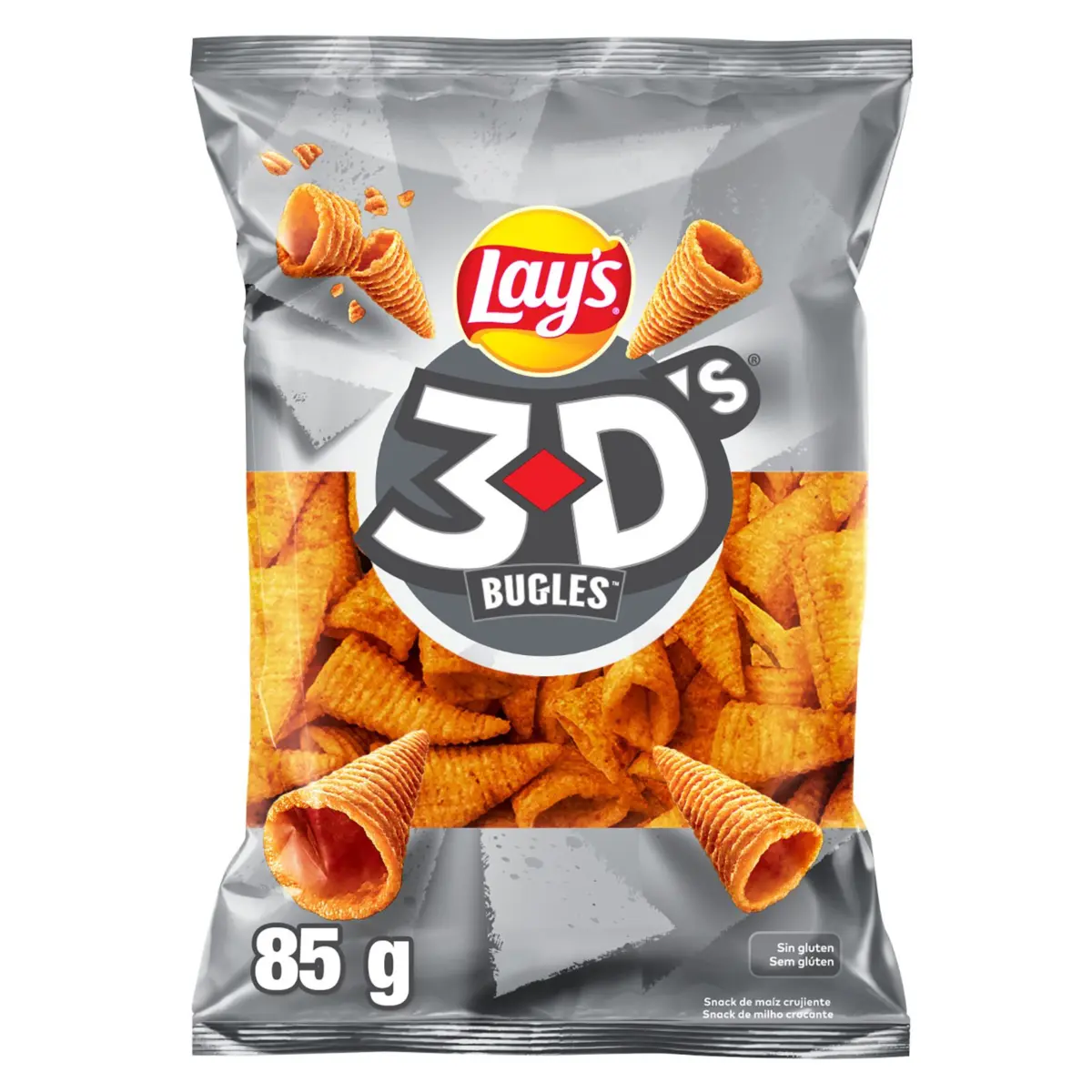 3D'S corn cones with cheese and bacon flavour Lay's