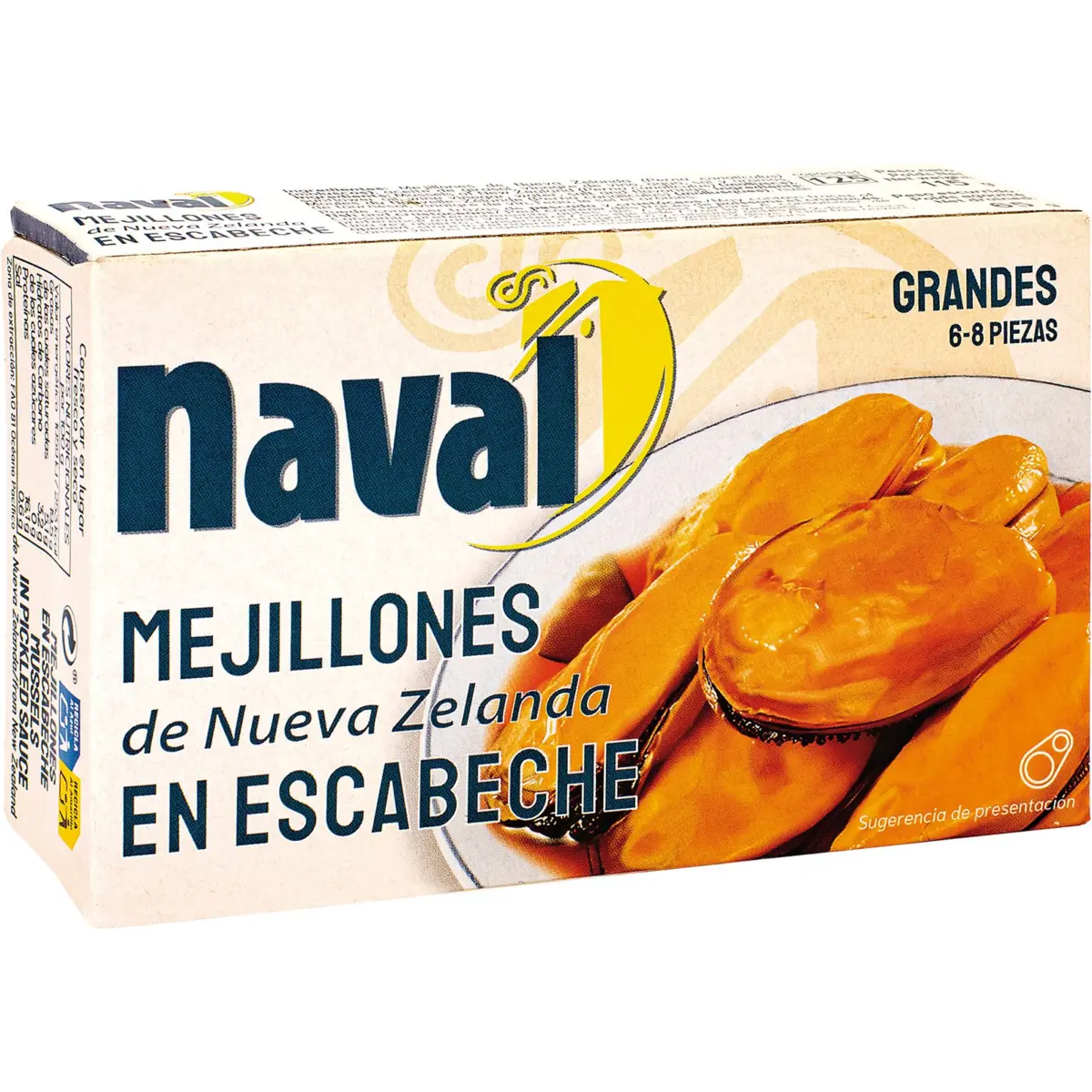 Moules en escabèche, 6/8 pièces Naval
