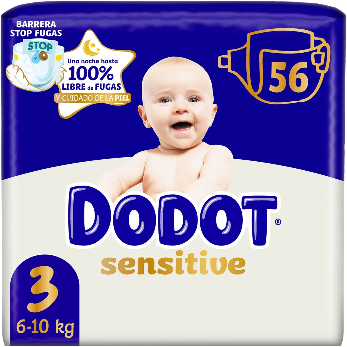 Pañal Sensitive Talla 3 6-10 Kg Dodot
