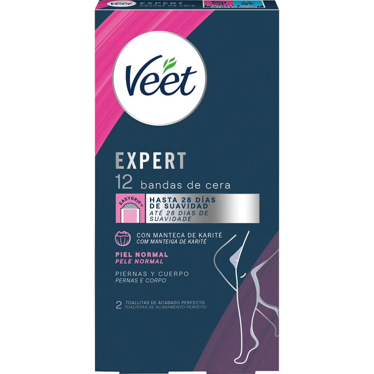 Bandes depilatòries corporals per a pell normal Veet