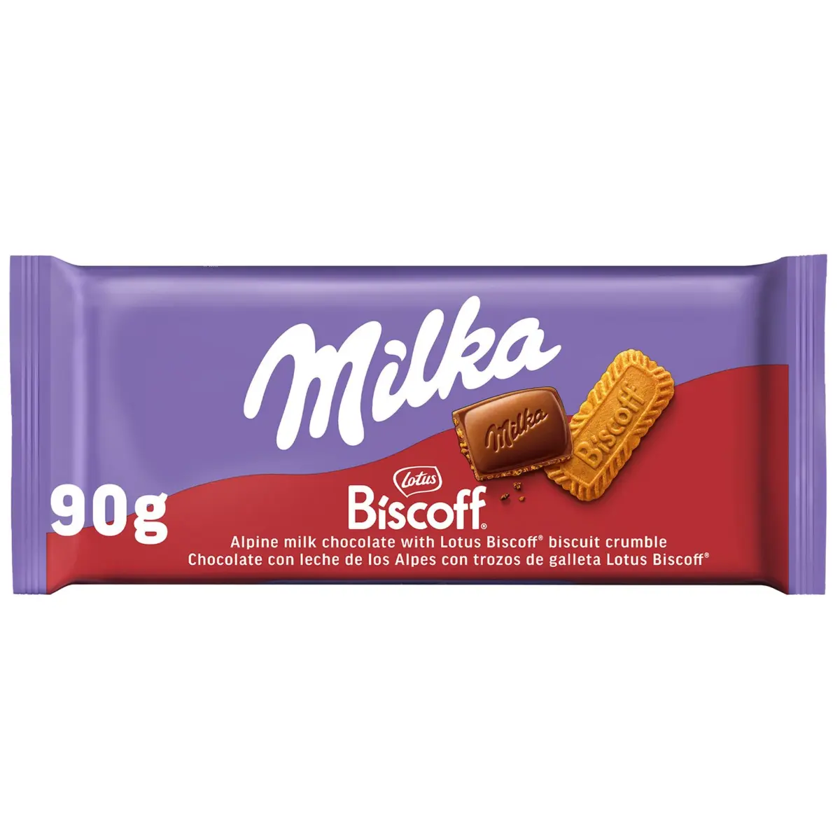 Шоколад Milka з печивом Biscoff