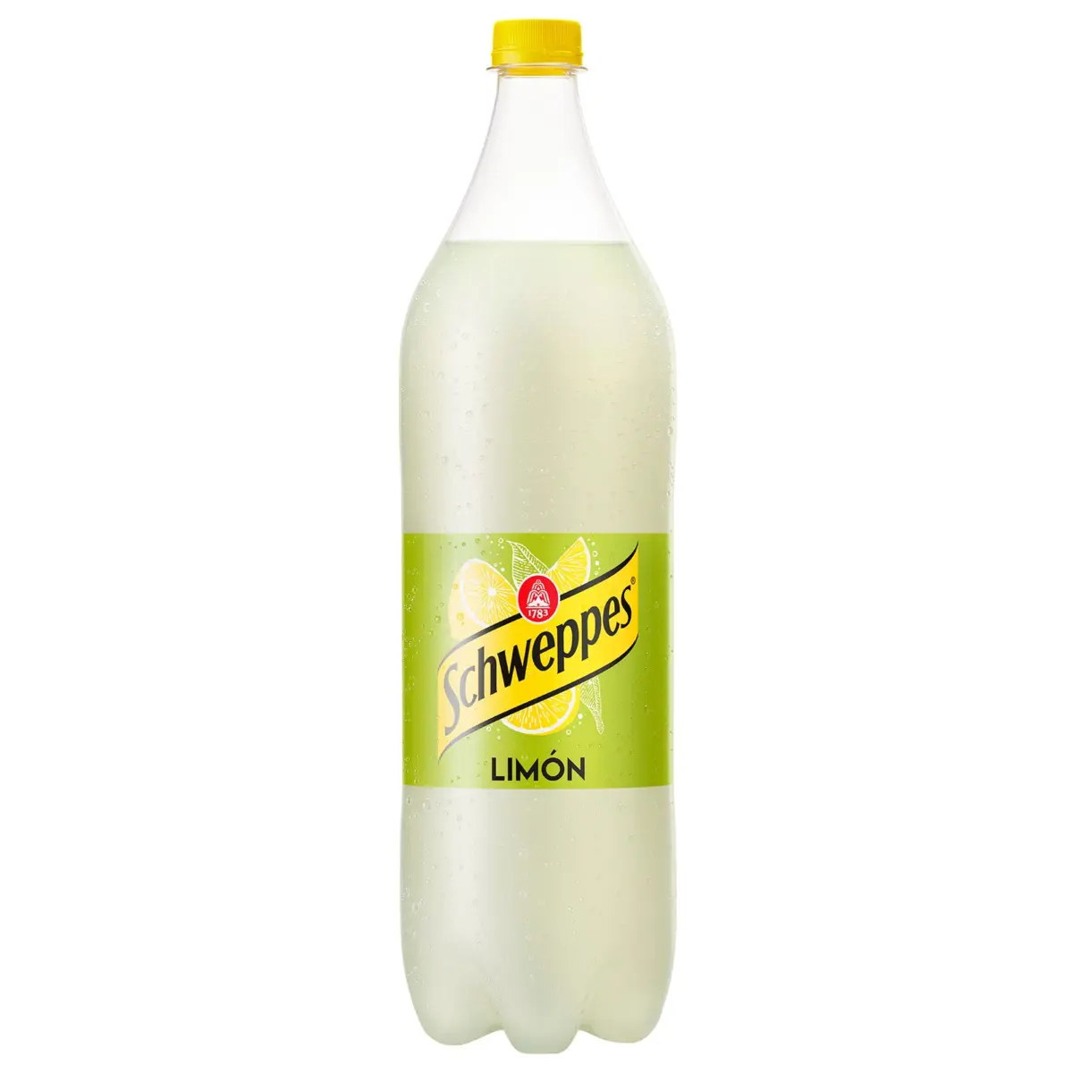 Lemon soft drink PET bottle Schweppes