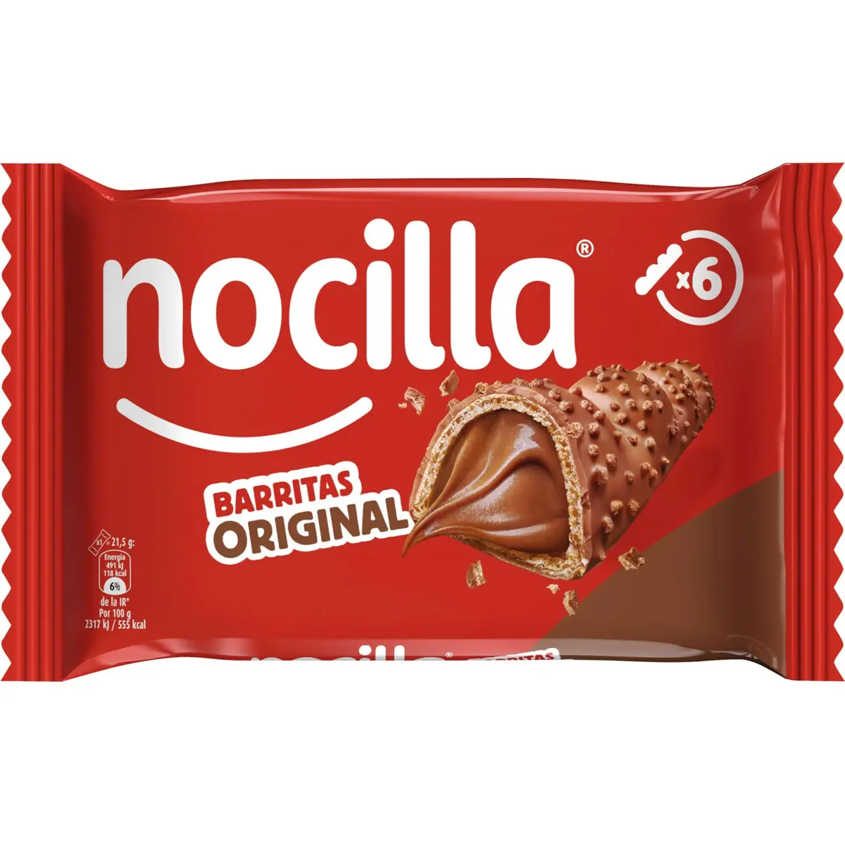 Gefüllte Riegel mit Nocilla