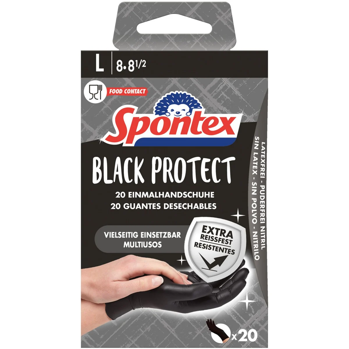 Guants d’un sol ús de nitril, talla L Spontex