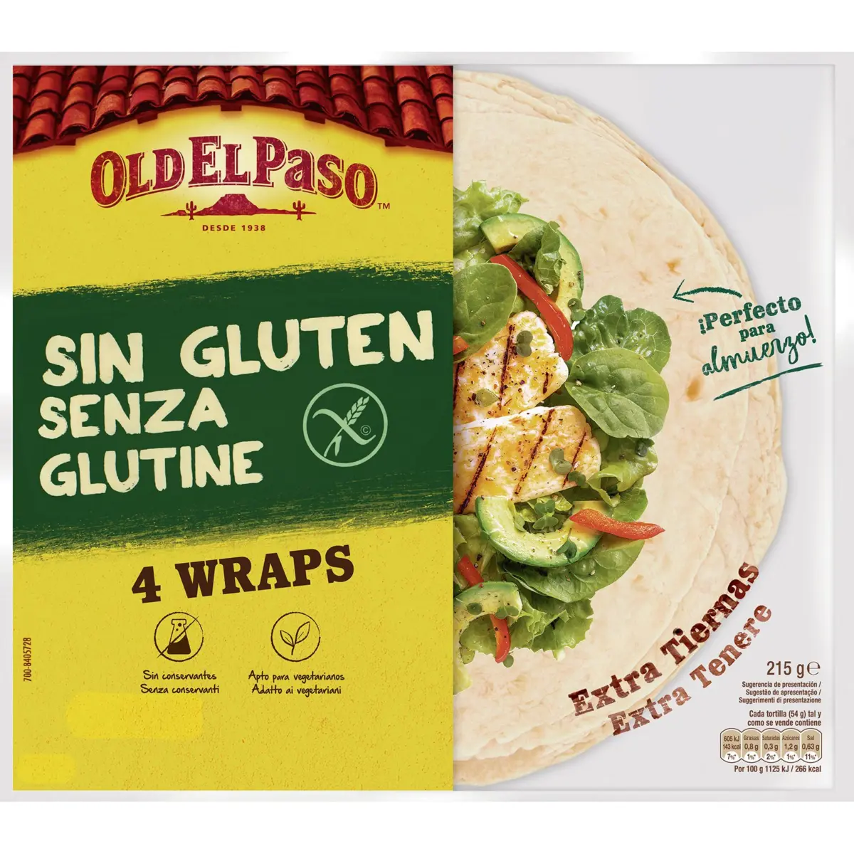 Wraps sans gluten, 4 unités Old El Paso