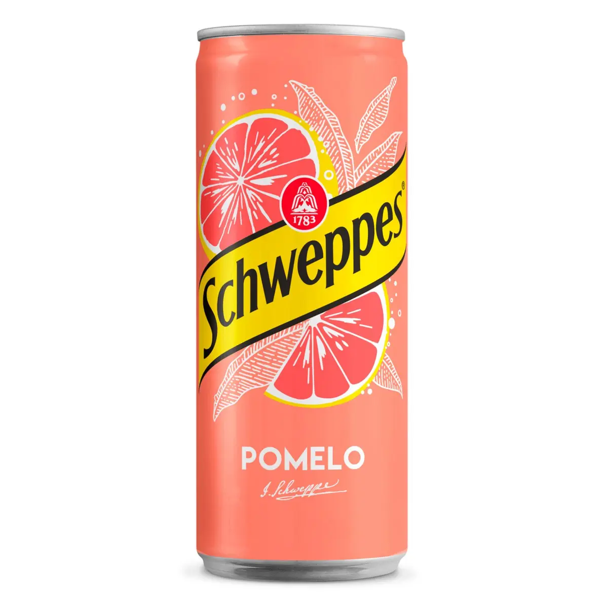 Grapefruit soft drink, can Schweppes