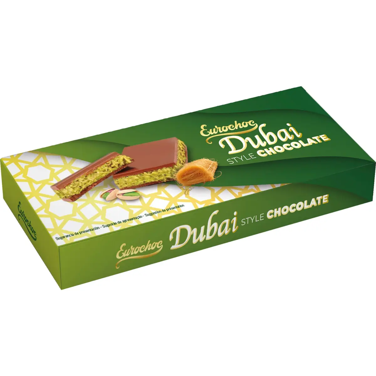 Xocolata amb llet Eurochoc amb crema de festuc i kadaif