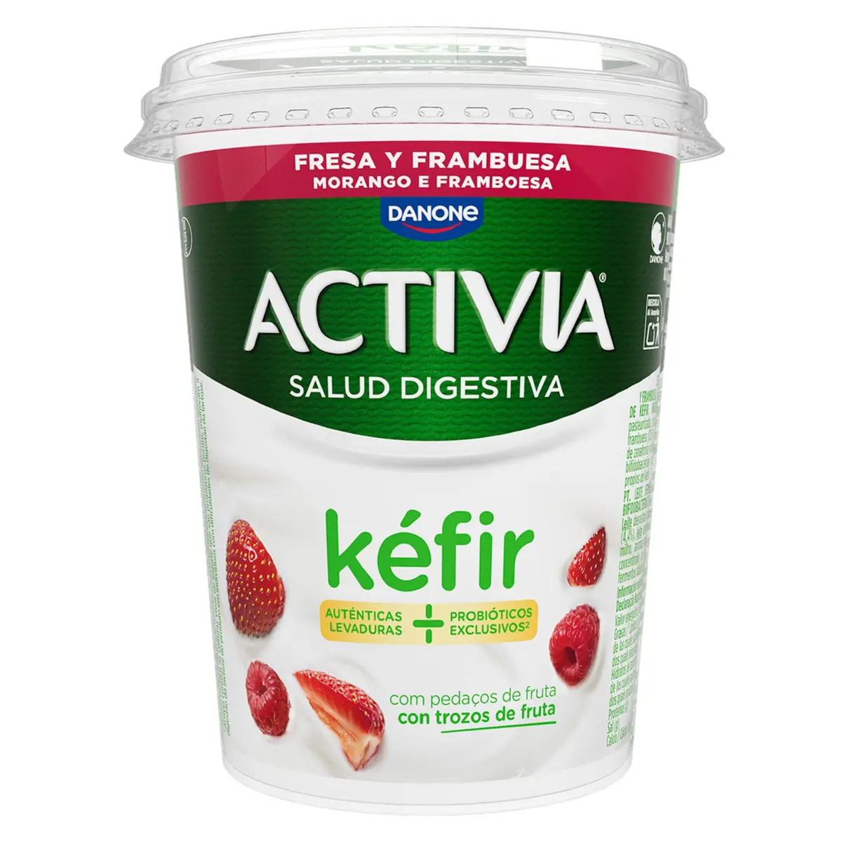 Kéfir Activia fraise et framboise Danone
