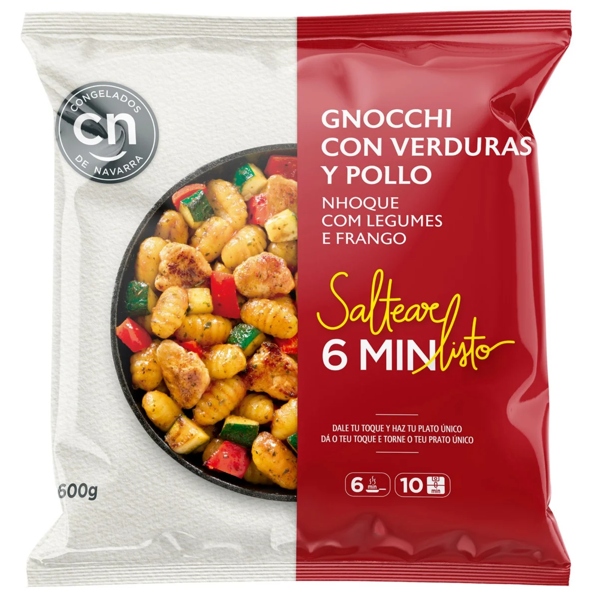 Gnocchis Verduras y Pollo C.navarra