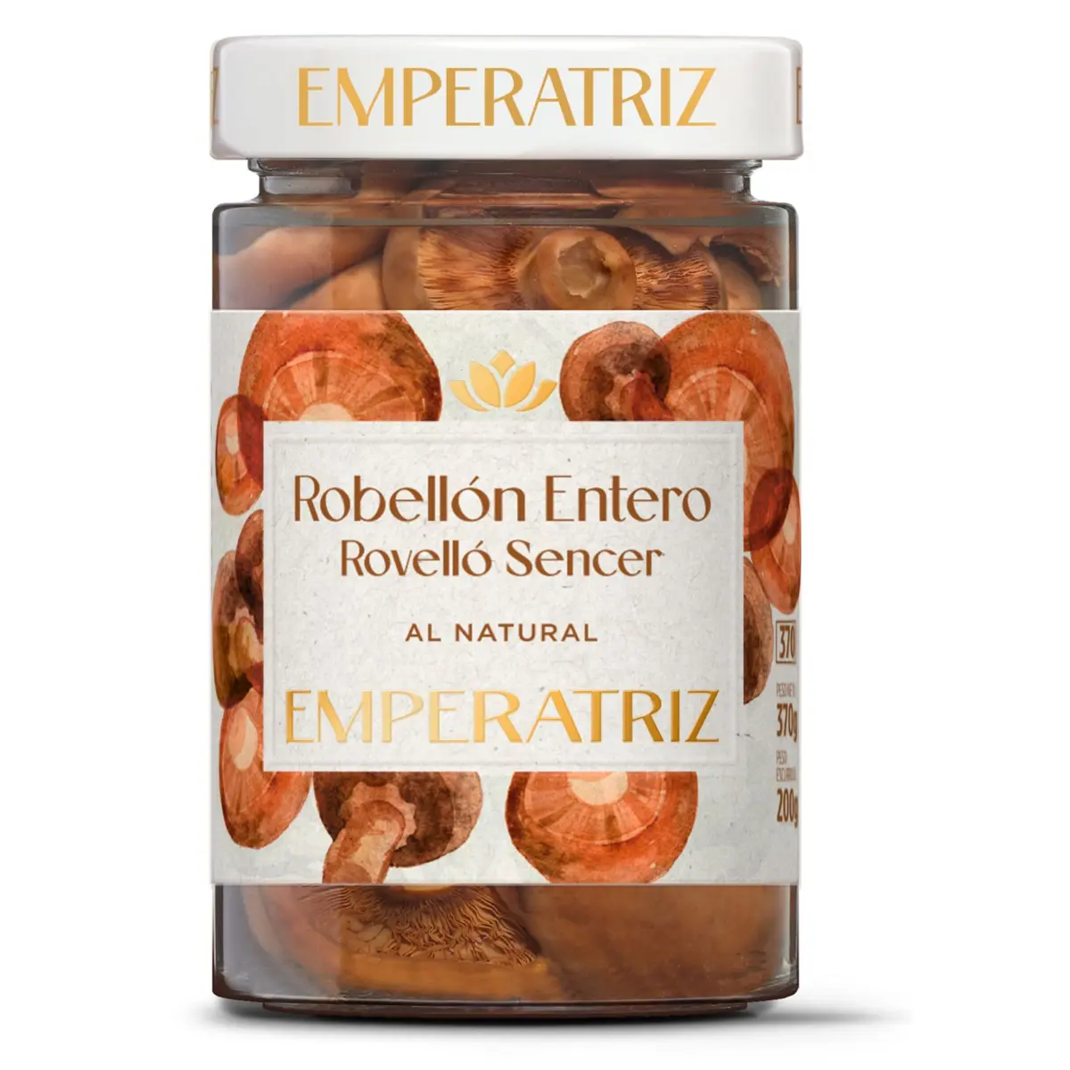 Цілі гриби робельйон, банка Emperatriz