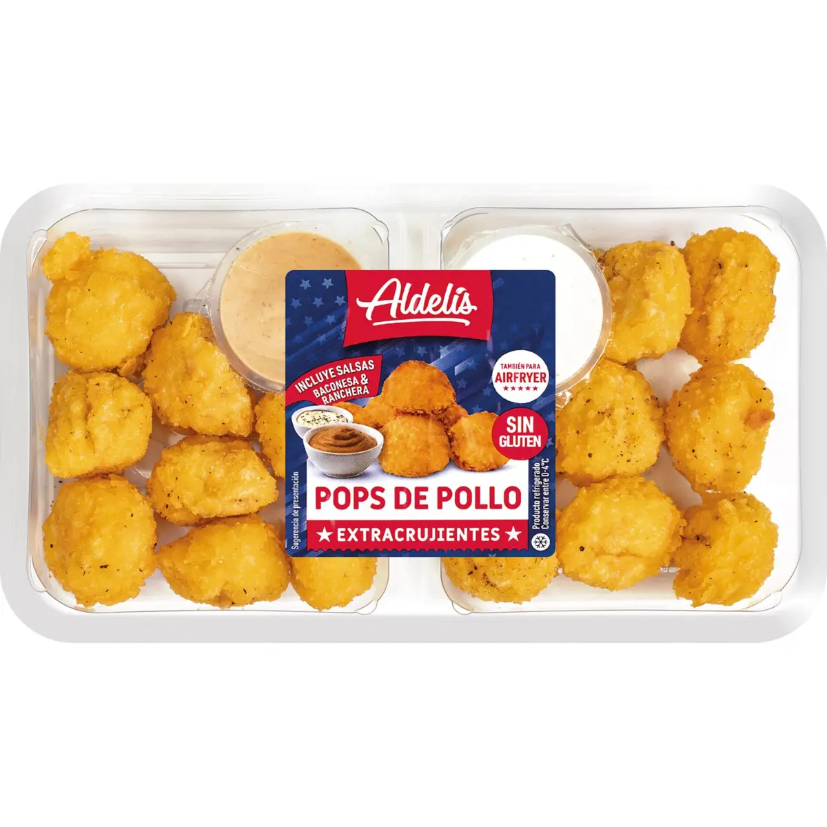 Extra-crispy chicken pops Aldelis