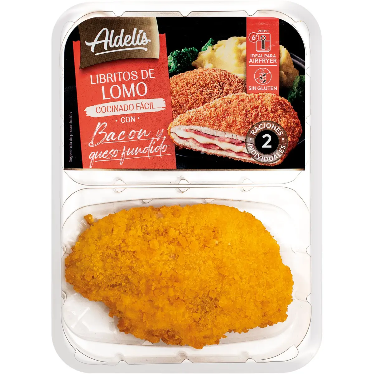 Schweinelenden-Schnitzel mit Speck und Käse Aldelis