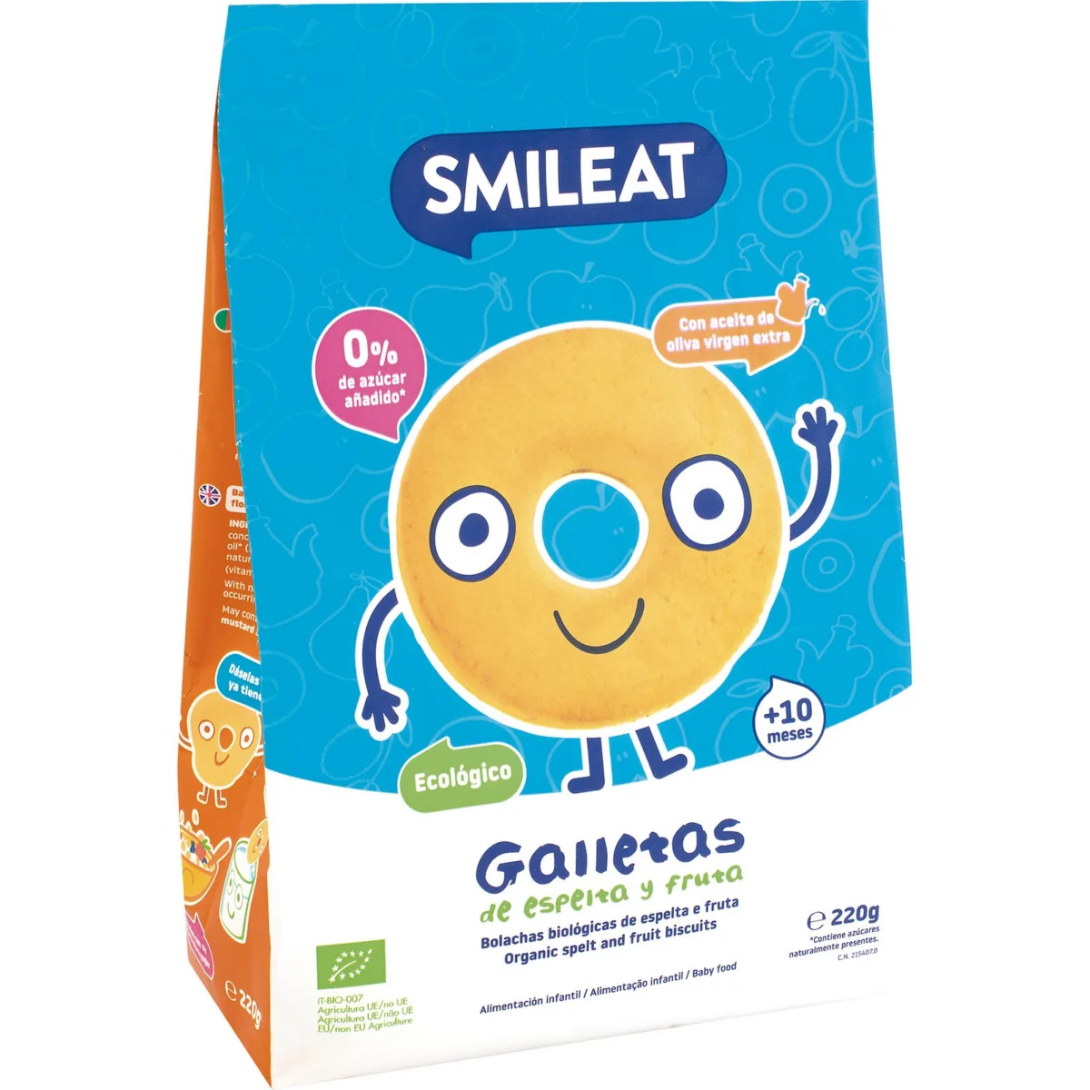 Bio-Dinkelkeks mit Apfel Smileat