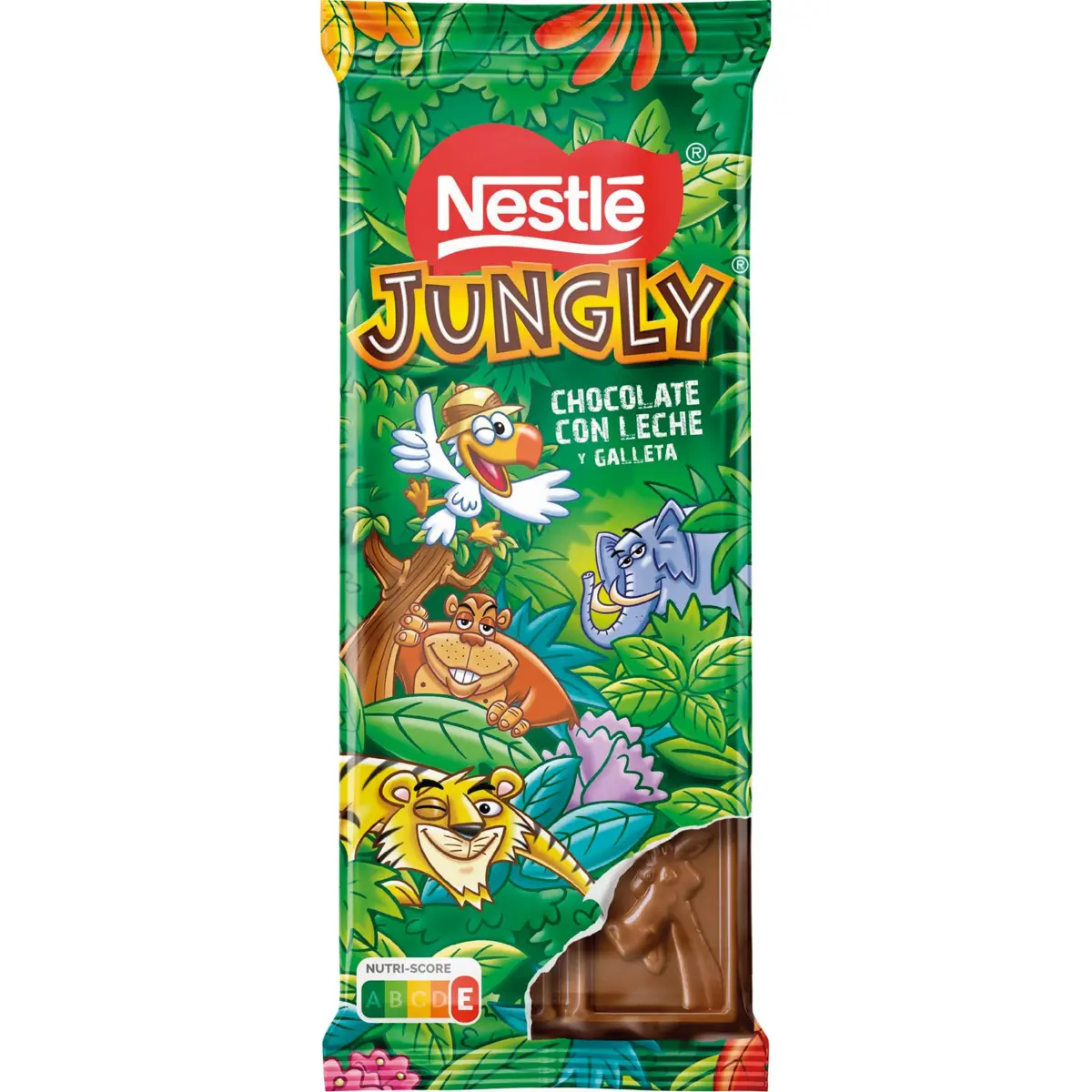 Xocolata amb llet Jungly amb galeta