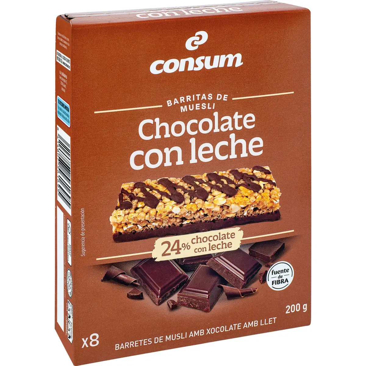 Milk chocolate muesli bars Consum