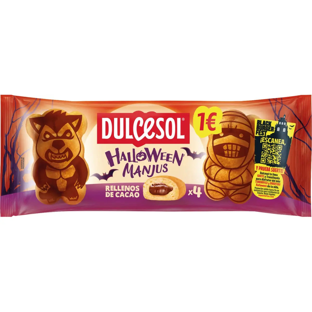 Halloween Manjus filled with cocoa Dulcesol