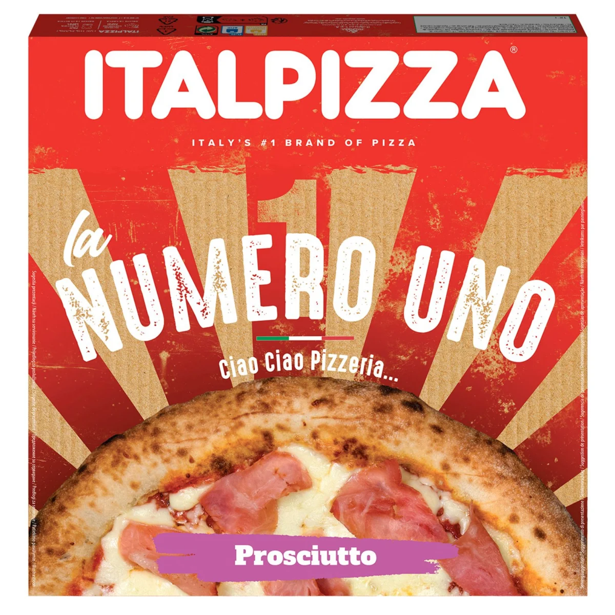 Пицца с прошутто Italpizza