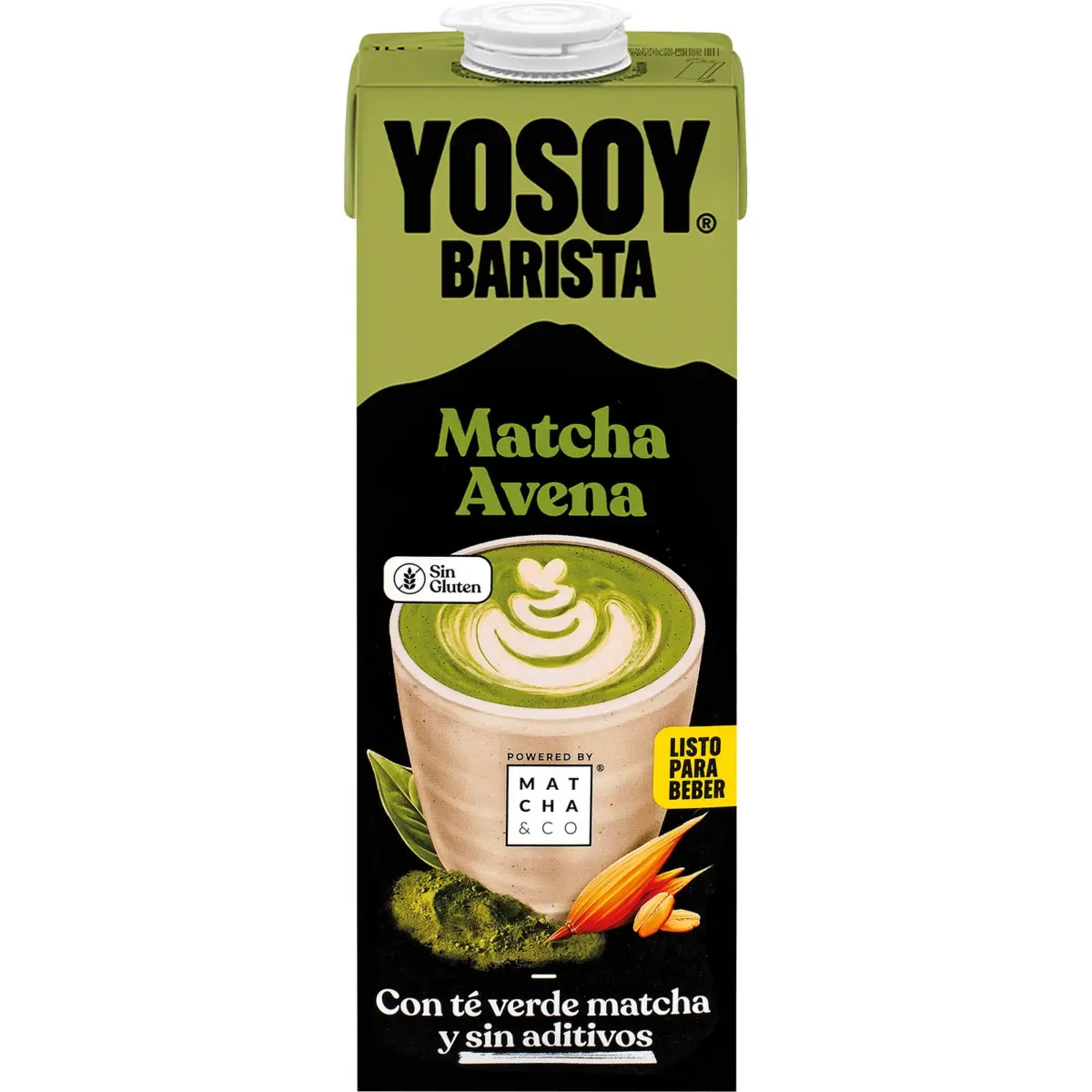 Haferdrink Barista mit Matcha-Tee Yosoy